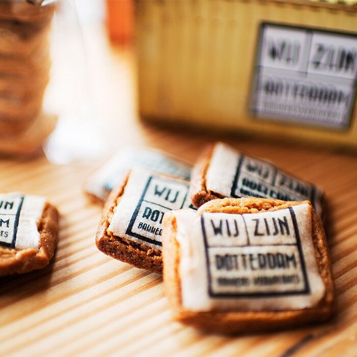 Koekjes met verpakking Wij Zijn Rotterdam
